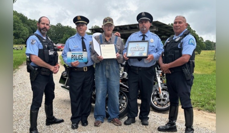 St. Louis Retired Motorman Wendell "Dick" Hess Honored by SLMPD Traffic Division for Decades of Service