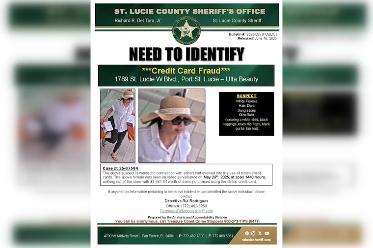 St. Lucie Authorities Hunt for 'Glam Bandit' Suspected of $1,600 Ulta Beauty Fraud