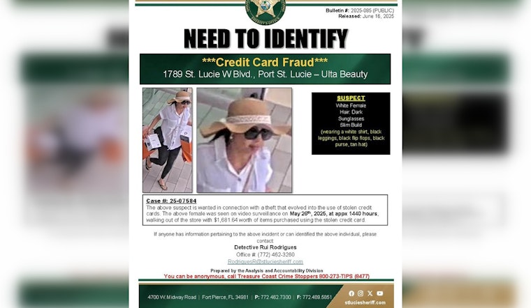St. Lucie Authorities Hunt for 'Glam Bandit' Suspected of $1,600 Ulta Beauty Fraud