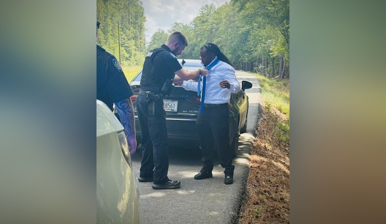 St. Tammany Parish Deputy's Act of Kindness, Assisting Grief-Stricken Driver with Tie at Traffic Stop