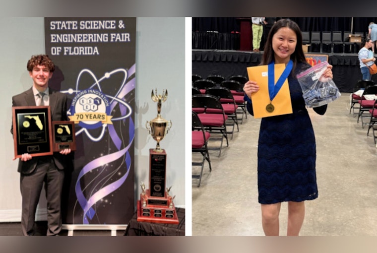 Stanton Prep's Alwakeel and Jiang Shine in Science and History Fairs, Eyeing Global Impact