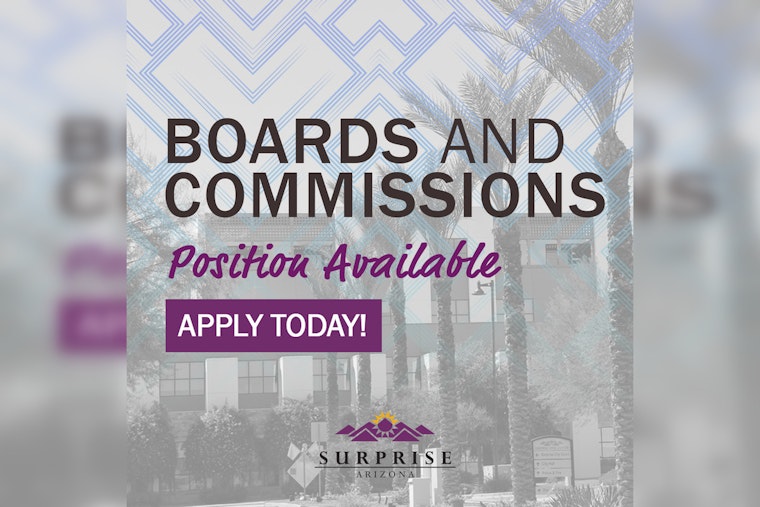Surprise, Arizona Calls on Residents to Fill City Commission Vacancies by June 27 Deadline