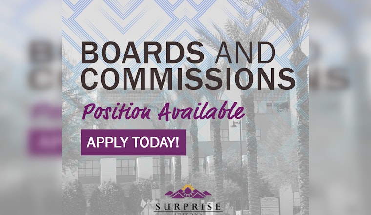 Surprise, Arizona Calls on Residents to Fill City Commission Vacancies by June 27 Deadline