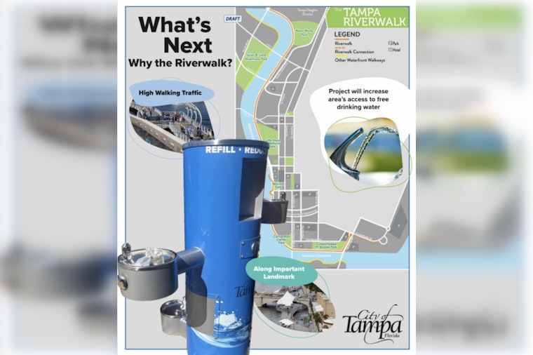 Tampa Adds New Drinking Fountain in East Tampa to Combat Heat and Enhance Residents' Well-being