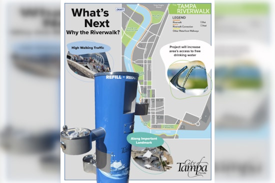 Tampa Adds New Drinking Fountain in East Tampa to Combat Heat and Enhance Residents' Well-being