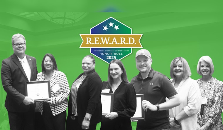 Tennessee Bureau of Workers' Compensation Honors Six Employers for Excellence in Return-to-Work Programs