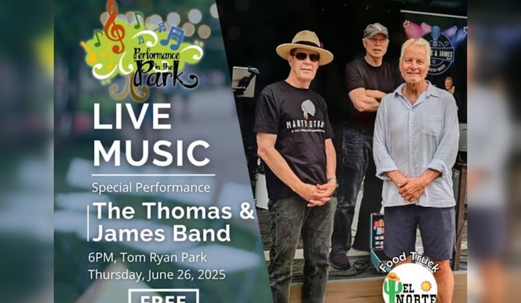Thomas & James Band to Bring Melodic Evening to Blaine's Tom Ryan Park