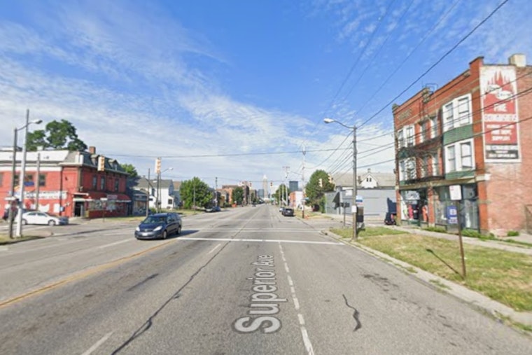 Two Cleveland Police Officers and Driver Hospitalized After Colliding and Crashing into Building on Superior Avenue