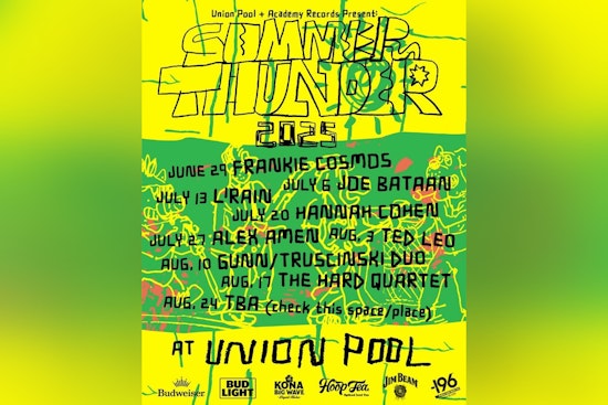 Union Pool's "Summer Thunder" Series Returns to Brooklyn with Indie Legends and Fresh Faces