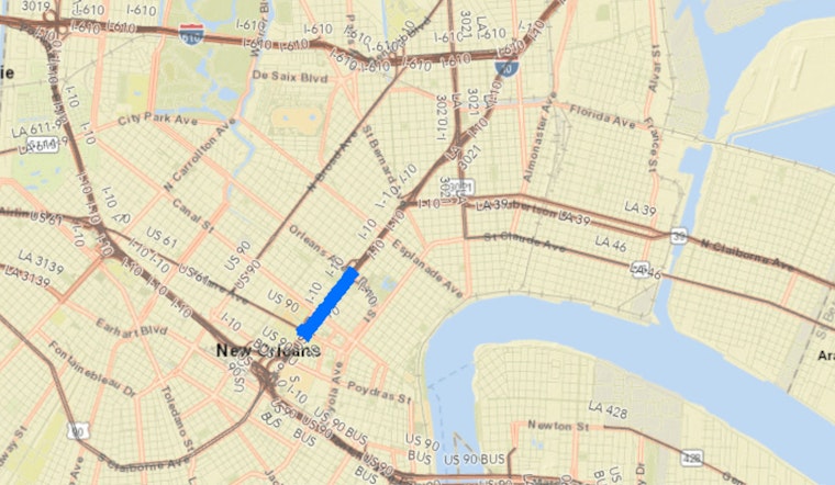 Upcoming Nighttime Lane Closures on I-10 and US 90 in Orleans Parish Set to Impact Traffic