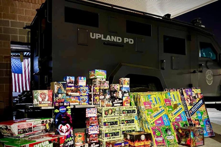 Upland Probationer Charged with Possession of 400 Pounds of Illegal Fireworks, Weapon Brandishing Amid Regional Crackdown