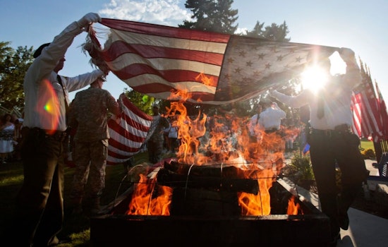 Utah County Honors First Responders with Patriotic Flag Retirement Ceremony on Flag Day