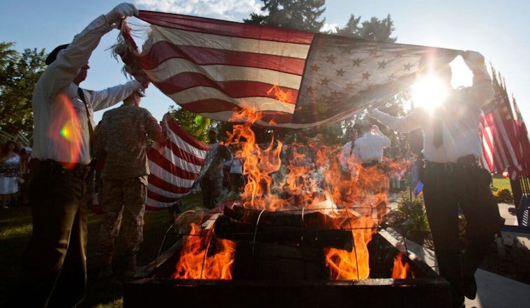 Utah County Honors First Responders with Patriotic Flag Retirement Ceremony on Flag Day