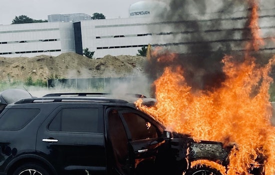 Westborough Fire Department Douses SUV Blaze on Route 9, No Injuries Reported