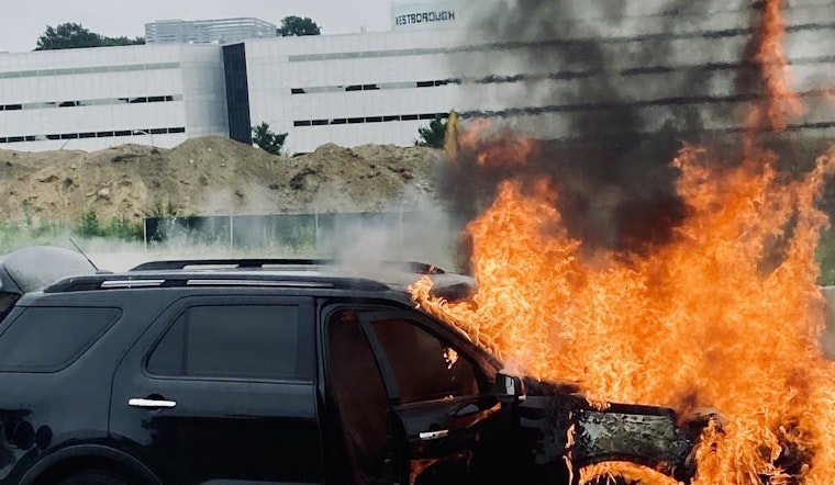 Westborough Fire Department Douses SUV Blaze on Route 9, No Injuries Reported