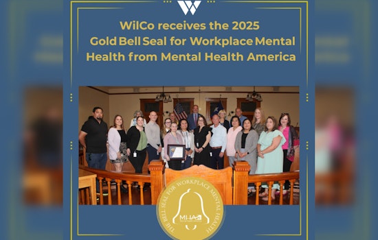 Williamson County Honored with 2025 Gold Bell Seal for Excellence in Workplace Mental Health