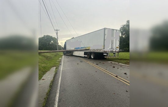 Wilson County Road Closure Due to Semi-Truck Crash into Power Pole on E. Division St