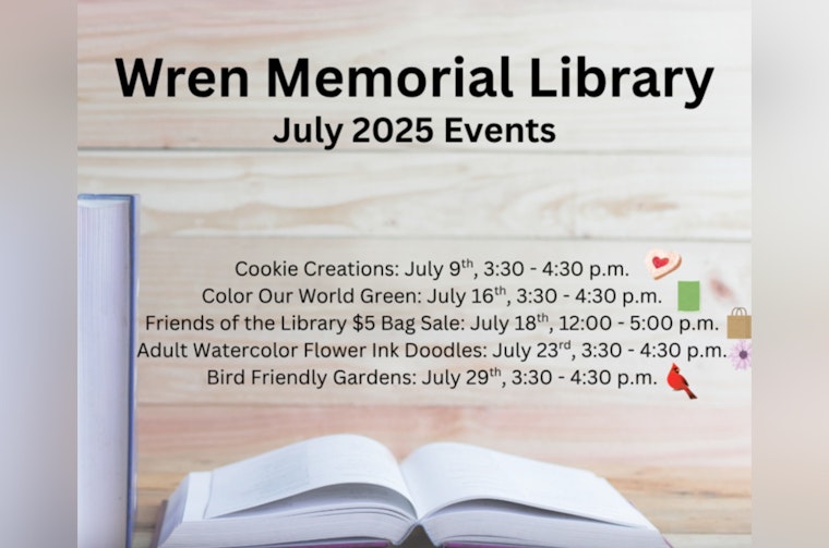 Wren Memorial Library in Siler City Hosts Delightful July Events Featuring Cookie Decorating, Gardening, Book Sale, and Watercolor Classes
