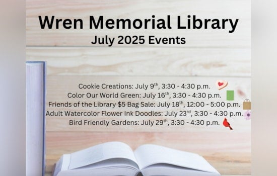 Wren Memorial Library in Siler City Hosts Delightful July Events Featuring Cookie Decorating, Gardening, Book Sale, and Watercolor Classes