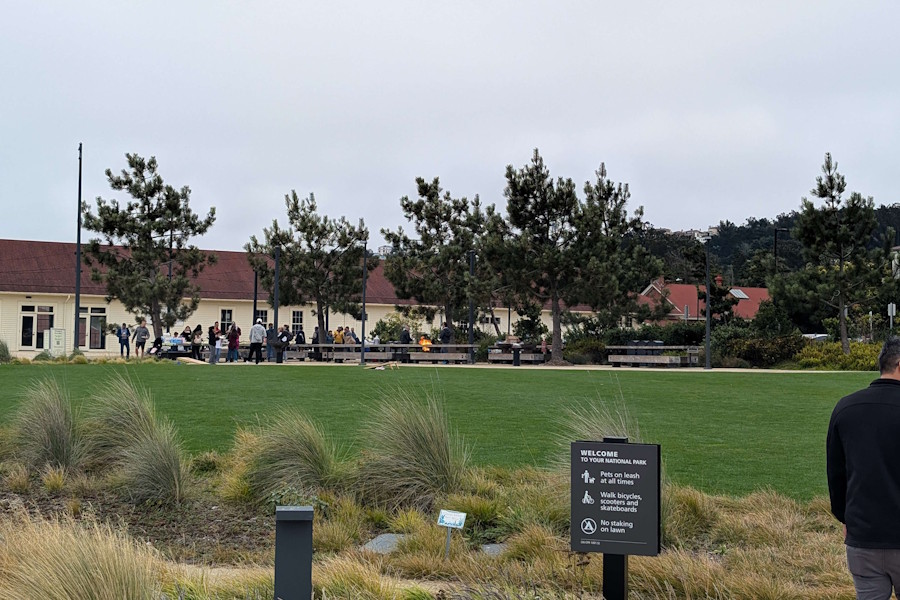 People grilling on the top area of Tunnel Tops park