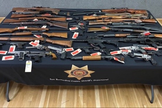 38 Felony Arrests, Seized Firearms in San Bernardino County Crime Suppression Effort