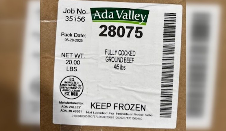 Ada Valley Meat Company Recalls Over 1,000 Pounds of Frozen Ground Beef Due to Potential Metal Contamination