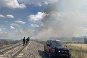 Airport Fire near Louviers Linked to Train Activities, Weather Aids Firefighting Efforts