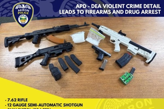 Akron Police and DEA Seize Weapons and Drugs in Operation Targeting Violent Crime and Trafficking