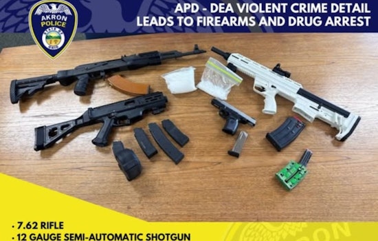 Akron Police and DEA Seize Weapons and Drugs in Operation Targeting Violent Crime and Trafficking