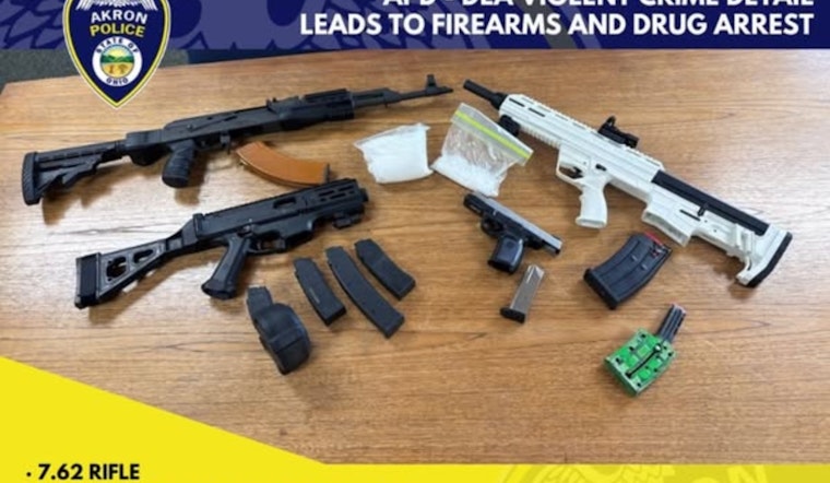 Akron Police and DEA Seize Weapons and Drugs in Operation Targeting Violent Crime and Trafficking