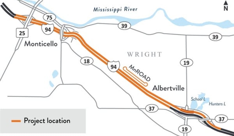 Albertville to Monticello I-94 Commuters: Prep for Traffic Shift as Construction Advances