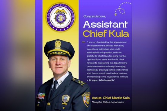 Assistant Chief Martin Kula Celebrated for Over 35 Years of Service with Promotion at Memphis Police Department