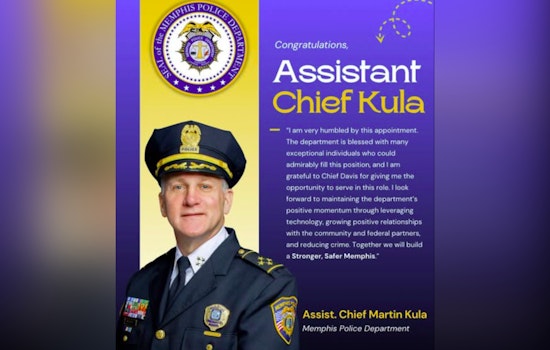 Assistant Chief Martin Kula Celebrated for Over 35 Years of Service with Promotion at Memphis Police Department