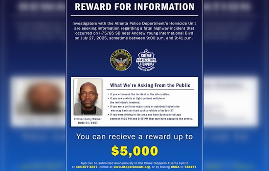 Atlanta Police Seek Witnesses and Dashcam Footage in I-75/85 Fatal Incident Involving Hit-and-Run on Andrew Young Int'l Blvd