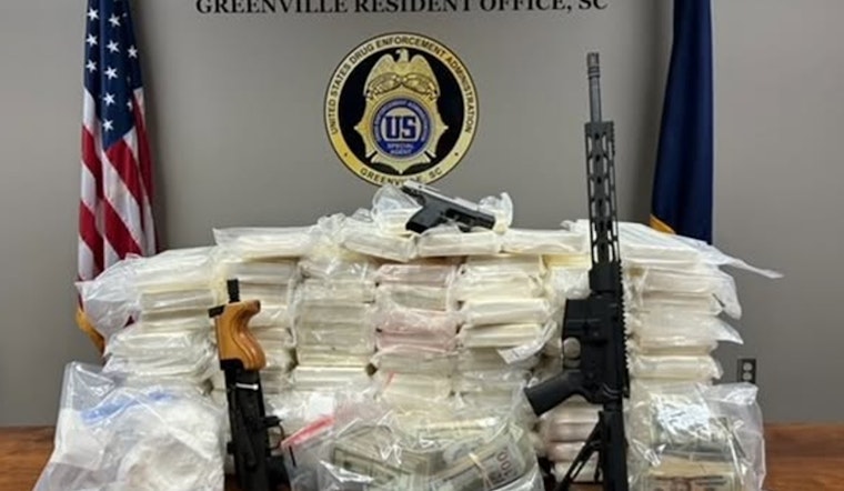 Authorities Seize Over 165 Pounds of Cocaine, Arrest Suspect in Upstate South Carolina Drug Bust