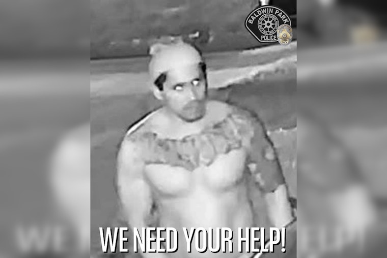Baldwin Park Police Seek Public's Aid in Identifying Man Suspected of Indecent Exposure