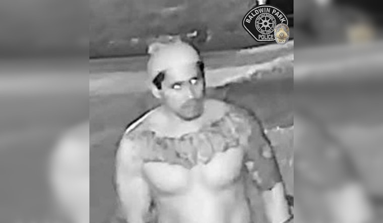 Baldwin Park Police Seek Public's Aid in Identifying Man Suspected of Indecent Exposure