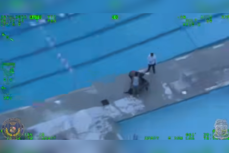 Baltimore Helicopter Unit Conducts Daring Pool Rescue, Saves Near-Drowning Man at Walter P. Carter Facility