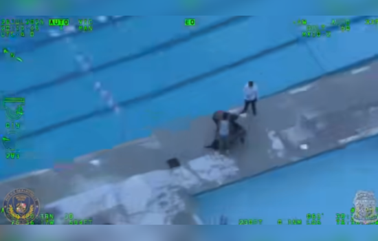 Baltimore Helicopter Unit Conducts Daring Pool Rescue, Saves Near-Drowning Man at Walter P. Carter Facility