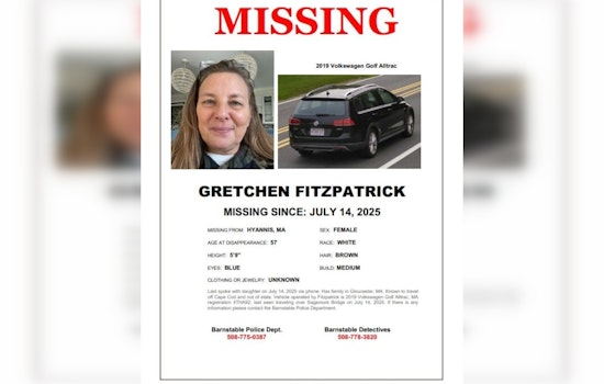 Barnstable Police Request Public's Help in Locating Missing Woman Last Seen on Sagamore Bridge