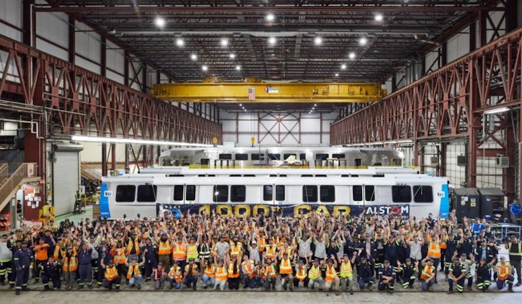 VIDEO: BART's Fleet of the Future Hits Milestone with 1000th Train Car Arrival in Bay Area