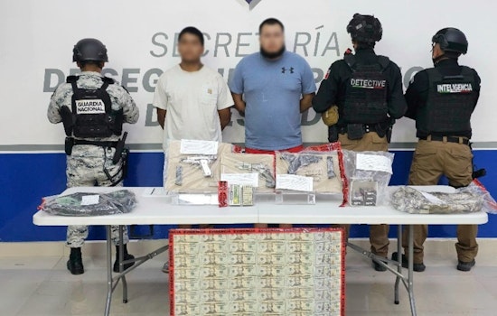 Binational Operation Nabs Two Suspected Alien Smugglers in Cd. Juarez, Seizes Weapons and Cash