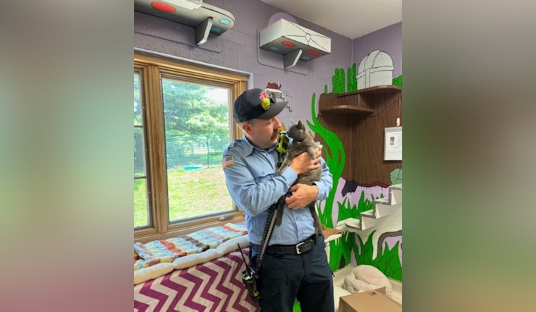 Bloomington Firefighters Forge Bonds with Shelter Pets Awaiting Adoption: A Tale of Resilience and Compassion