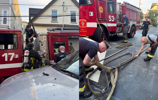 Boston Fire Department Battles Blaze on Corwin Street, Seven Displaced