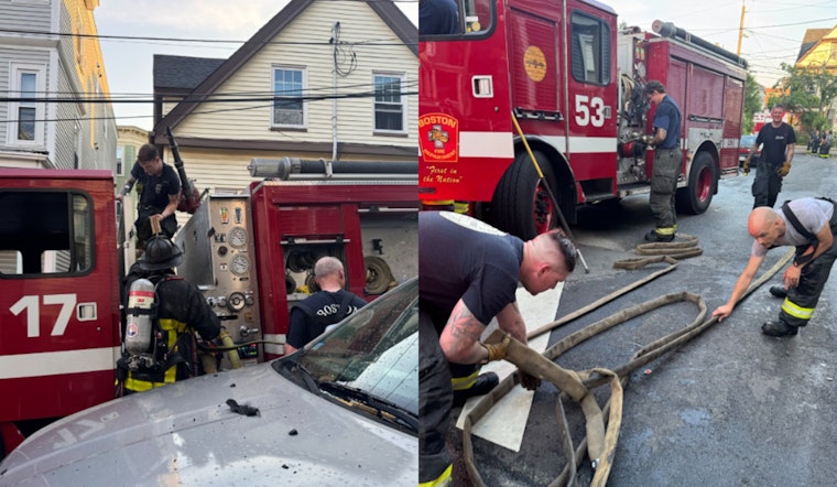 Boston Fire Department Battles Blaze on Corwin Street, Seven Displaced
