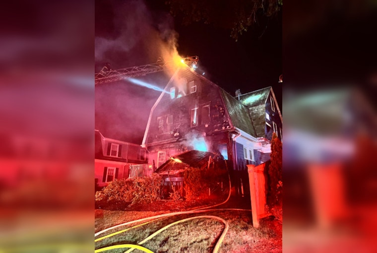 Boston Fire Department Battles Intense Blaze in West Roxbury, Two Displaced