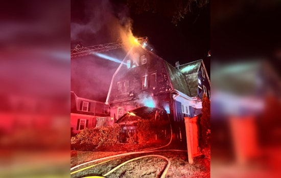 Boston Fire Department Battles Intense Blaze in West Roxbury, Two Displaced