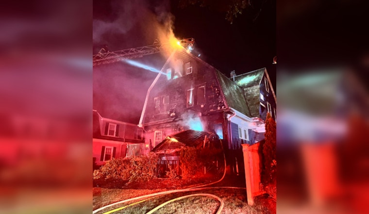 Boston Fire Department Battles Intense Blaze in West Roxbury, Two Displaced