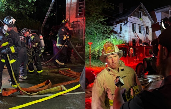 Boston Fire Department Tackles 4-Alarm Blaze on Poplar St., Two Rescued and 10 Displaced