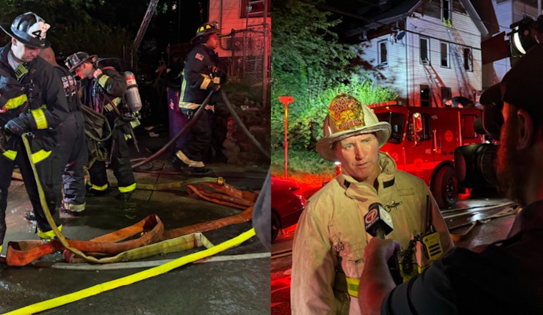 Boston Fire Department Tackles 4-Alarm Blaze on Poplar St., Two Rescued and 10 Displaced